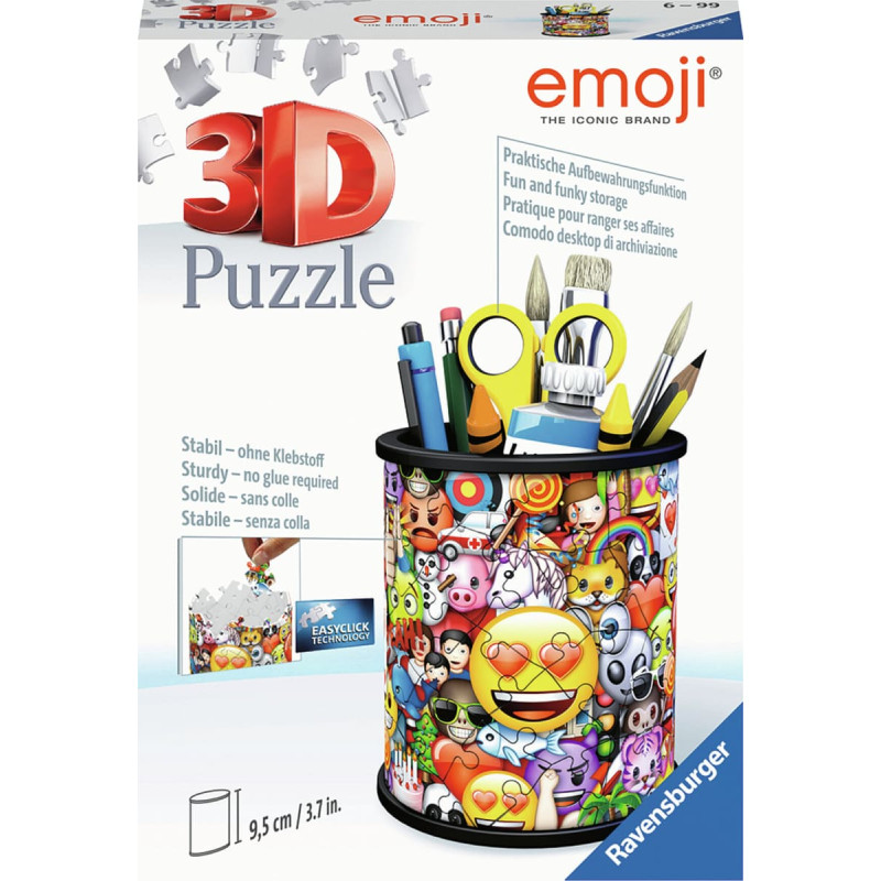 Ravensburger 3D puzle zīmuļu turētājs Emoji 6+