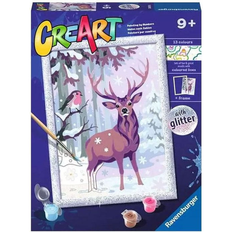 Ravensburger Krāsojamā glezn.(ar spīd.)18X24cm -Cre Art Festive Friends