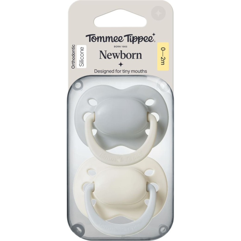 Tommee Tippee māneklītis silikona CLOSER TO NATURE 0-2 m., 2 gab., 433660