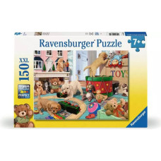 Ravensburger Puzle 150 gab. Mazās ķepiņas spēlējas