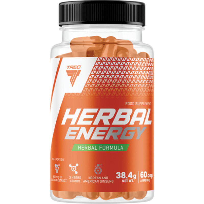 Trec Naturaalsed energiakapslid TREC Herbal Energy, 60 kapslit
