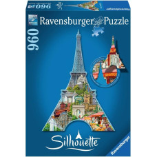 Ravensburger Puzle 960 Konturpuzle Parīze