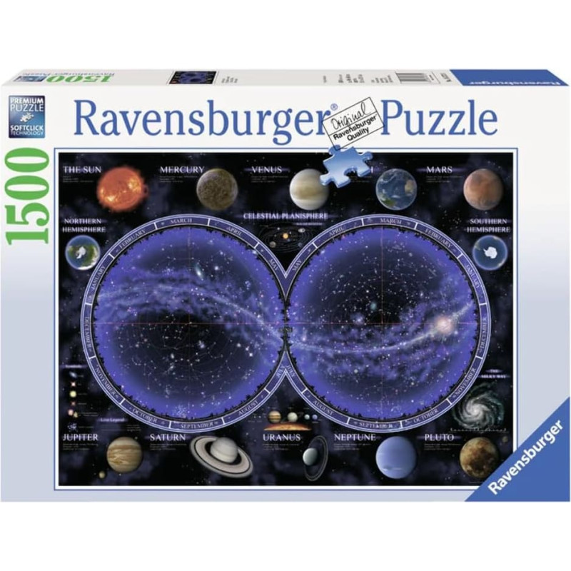 Ravensburger Puzle 1500 Debesu karte