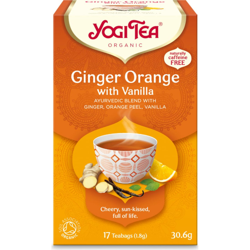 Yogitea Ingvera, apelsīnu un vaniļas tēja