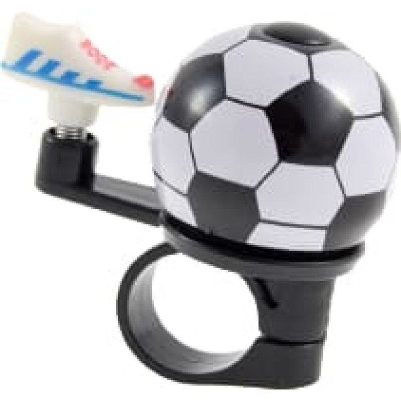 Bimbo Bike Velosipēda zvans "FOOTBALL", balts/melns