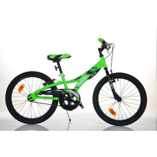 Bimbo Bike Bērnu velosipēds 20&rsquo;&rsquo; "BULLET", melns/zaļ&scaron;
