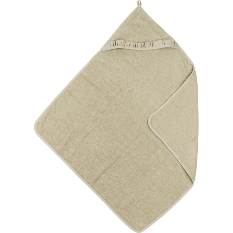 Meyco Baby dvielis ar kapuci terry Ruffle Sand 80x80cm