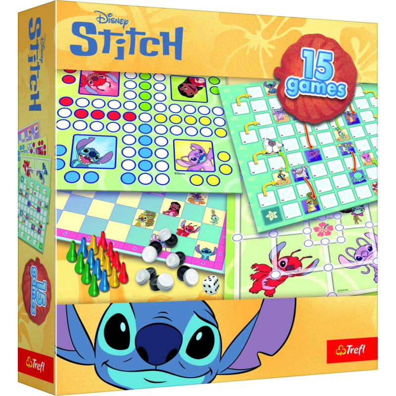 Trefl DISNEY STITCH 15 in 1 Galda spēle