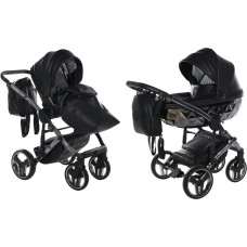 Junama Universālie rati 2 in 1 HandCraft 04 Melns/Melns (black/black)