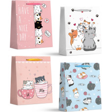 TORBA NA PREZENTY KRESKÓWKOWE KOTY L