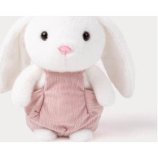 Teddykompaniet mīksta rotaļlieta Bunny with Dungarees White