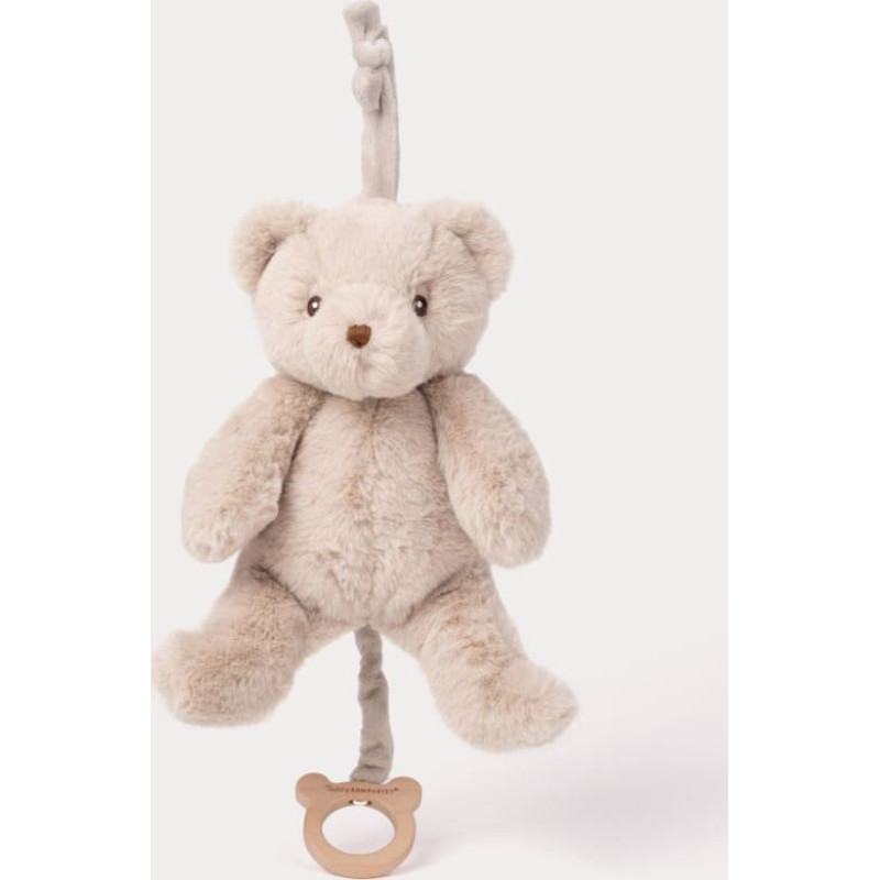 Teddykompaniet muzikālā ratu rotaļlieta 37cm, Teddy Bear, Beige
