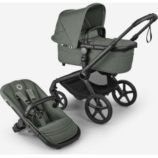 Bugaboo Fox 5 Renew 2in1 ratu komplekts Black/Forest Green