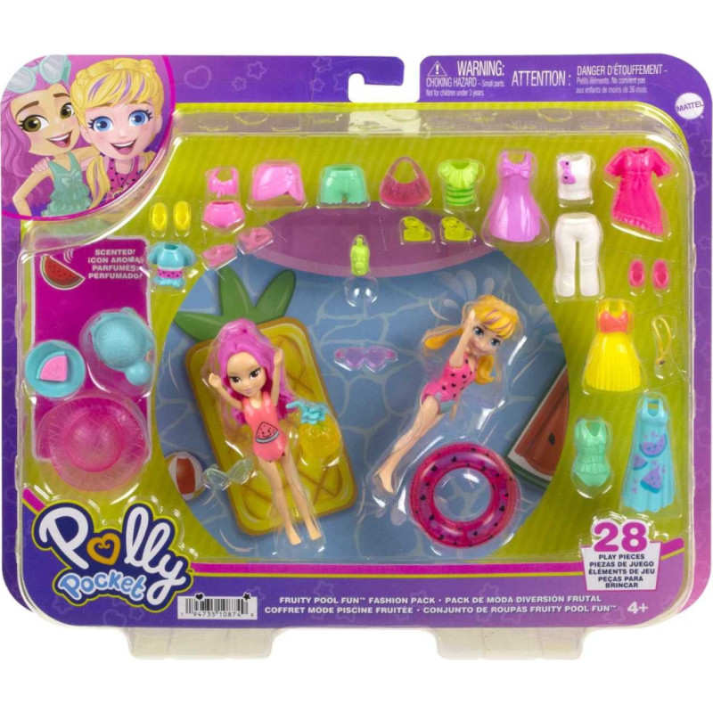 Mattel Polly Pocket Fruity Pool Fun HKV95 HNF51
