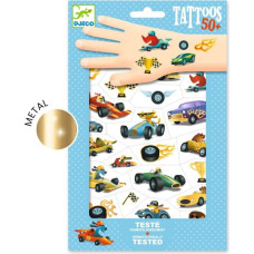 Djeco Tetovējumi - Ātrās ma&scaron;īnas (50+ tetovējumu)
