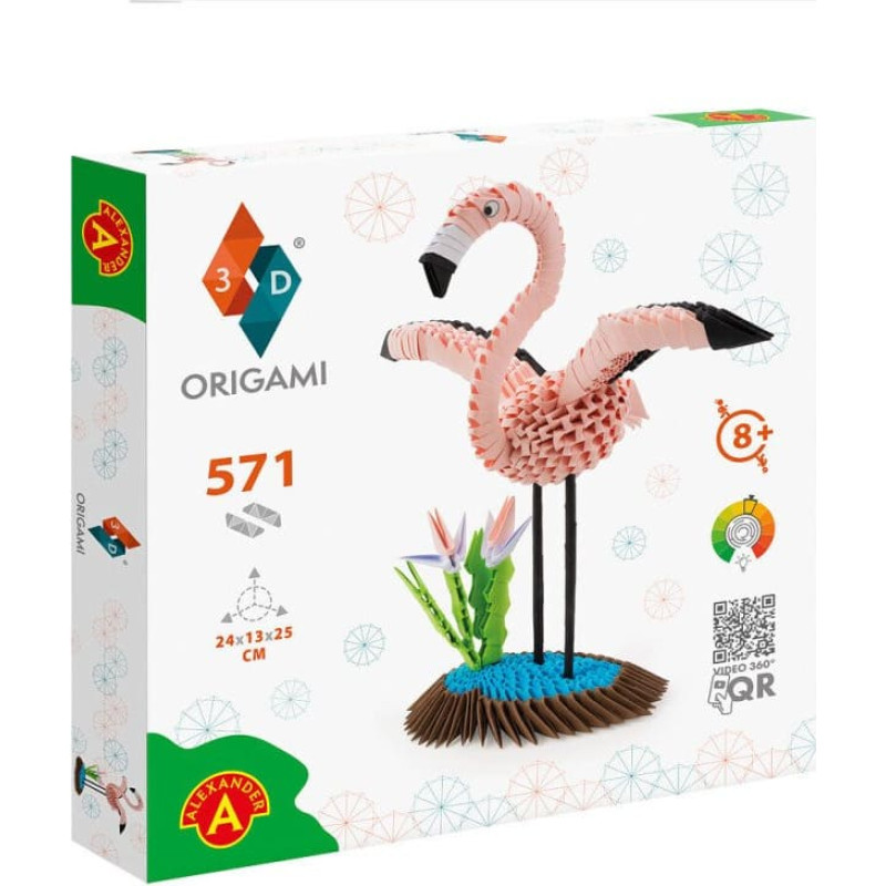Alexander Origami 3D konstruktors - Flamingo