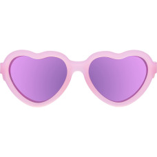 Babiators Polarizētās sirsniņformas saulesbrilles "Frosted Pink" ar spoguļstikliem 0-2 gadi
