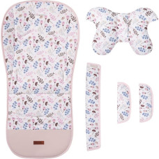 Sensillo STROLLER INSERT DELUXE VELVET TWIGS PINK