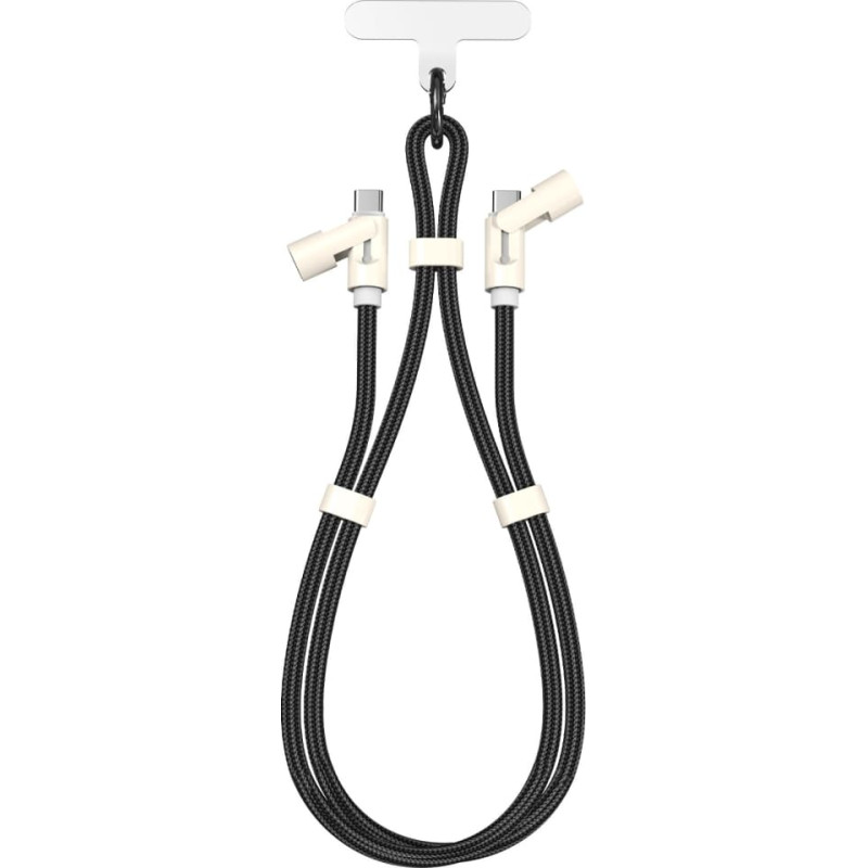 Sbox LANYARD BLACK Type-C -Type-C 1.5m Black