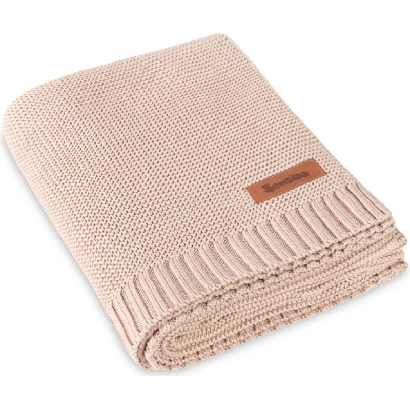 Sensillo BLANKET ELVA 80X100 DUSTY PINK