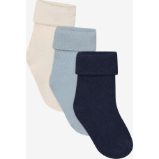 Noppies unisex zeķes, 3 pāru komplekts (Black Iris)