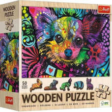 Trefl 20218 Puzzle drewniane 501 el. Kolorowy szczeniak