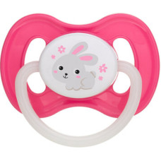 Canpol BABIES Apaļas formas lateksa māneklis 6-18m (B) BUNNY&COMPANY (spīd tumsā), 23/278 rozā