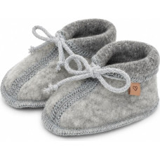 Buciki dziecięce wełniane Nevada 0-6m grey