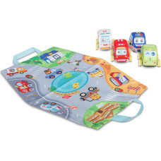 Toyz EDUCATIONAL TOY - PULLBACK CARS + MAT
