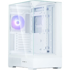 Zalman P40 PRISM PLUS, ATX Mid Tower PC Case, 3  x 120mm ARGB Fans, White