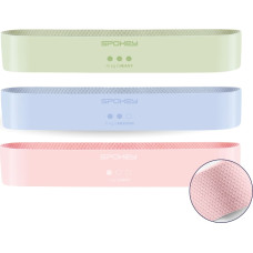 Spokey A set of three resistance bands with a non-slip texture Spokey JUICY SET