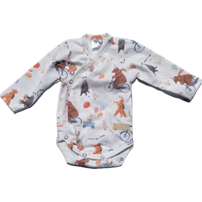 Baby In World BABY 01557 Body niemowlęce dł rękaw Miśki 80/86