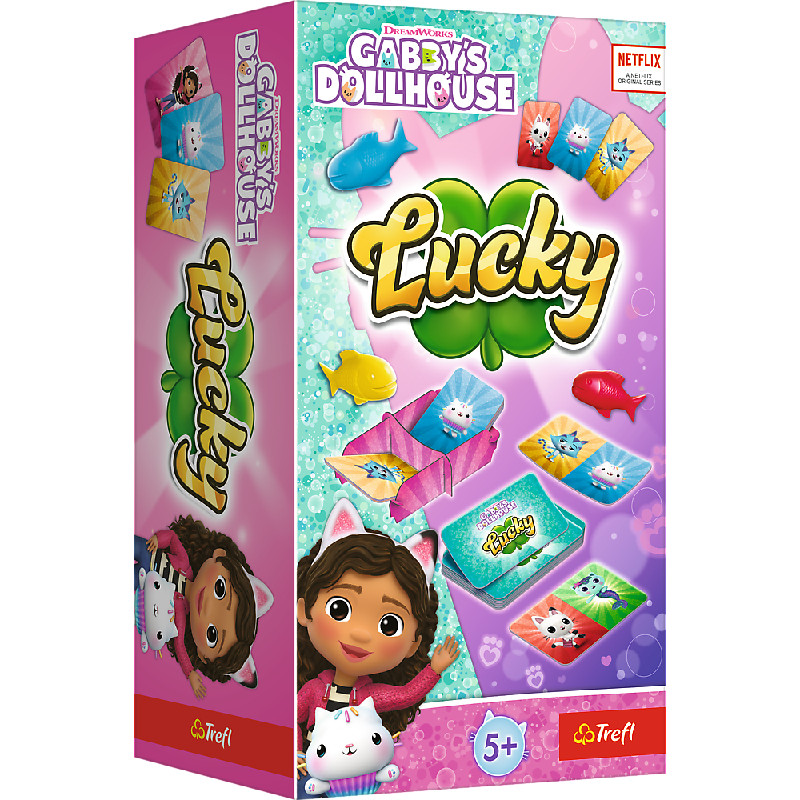 Trefl 02592 Gra Lucky Koci Domek Gabi