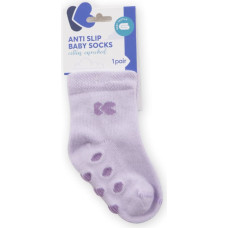 Baby socks with embossed bottom Purple 2-3y