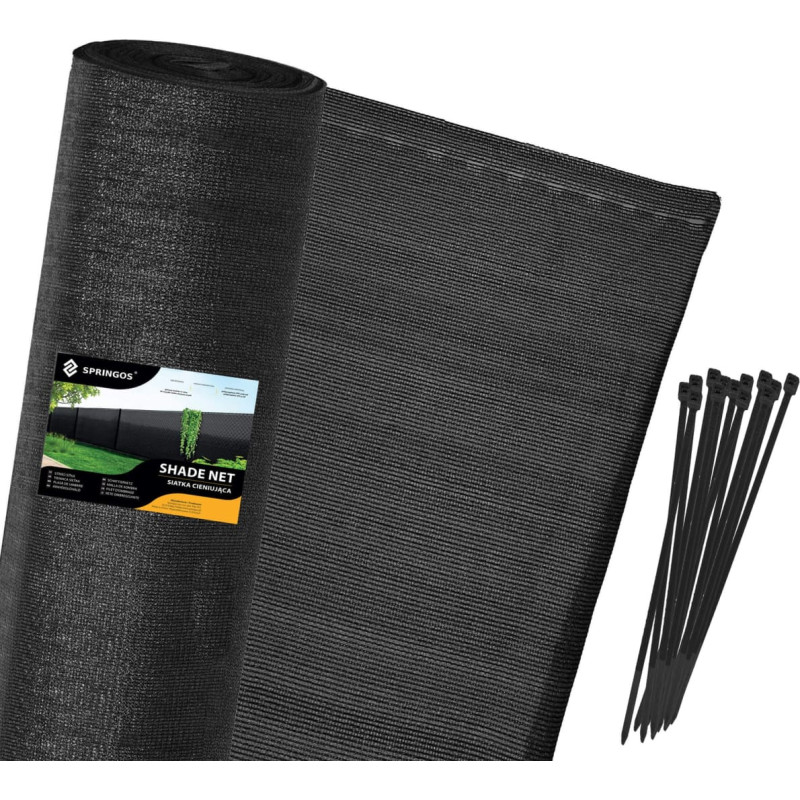 Springos Ēnošanas tīkls Springos SN0022 140 g/m2 1,5x25m 100 Kabeļu saites