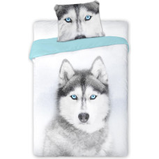 BEDDING SET WILD HUSKY 160X200+70X80 COTTON.YOUTH.