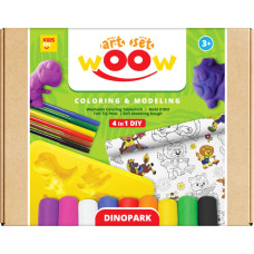 Kids Do WOOW radošais komplekts 4 in 1 - DINO UN DZĪVNIEKI