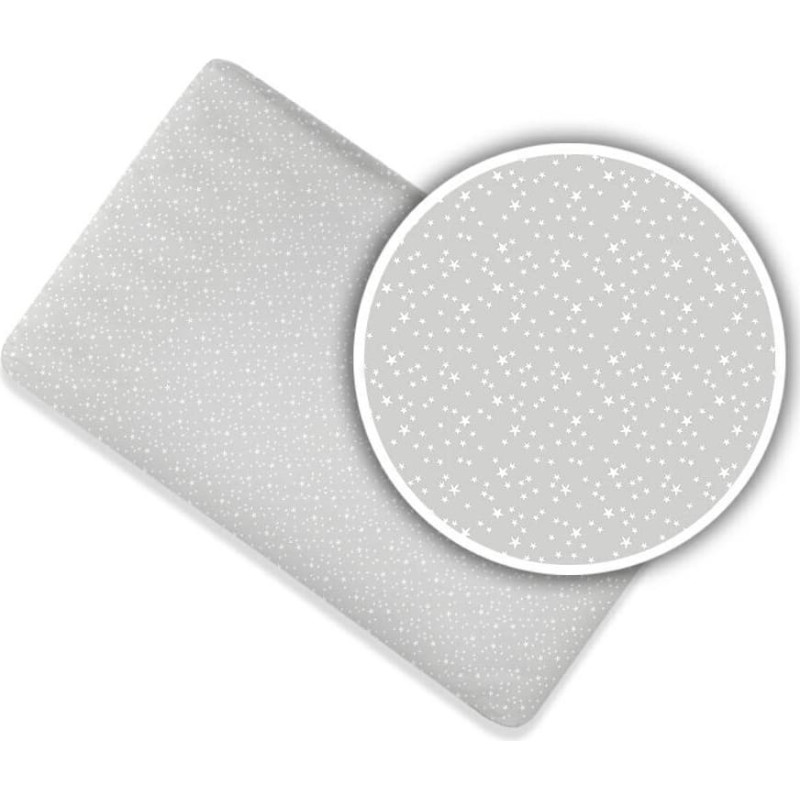Ankras bed sheet with elastic band 160x80 constellation grey