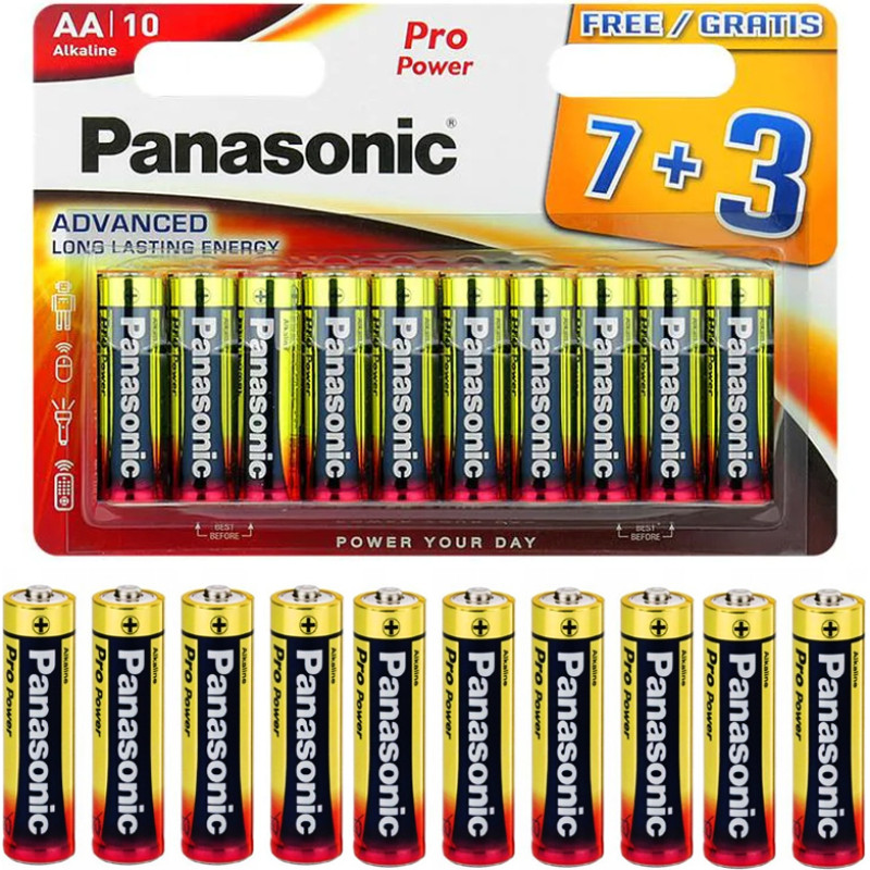 PANASONIC Sārma baterija LR06 (AA) 10 gab.