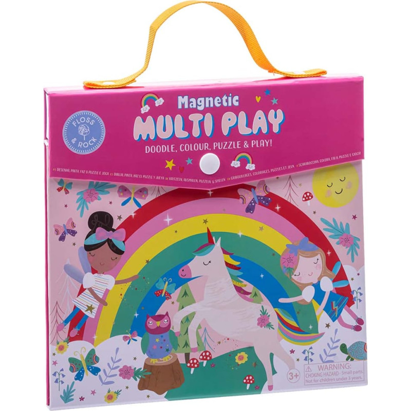Floss & Rock Magnētiskā spēle 4 in 1, Varavīksnes feja
