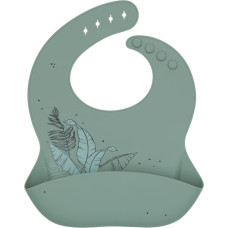 Bib Platinum Silicone Flora Sage
