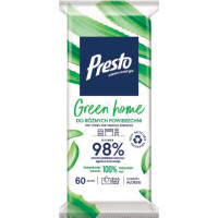 Presto Mitrās salvetes dažādām virsmām Green Home 60 gab.
