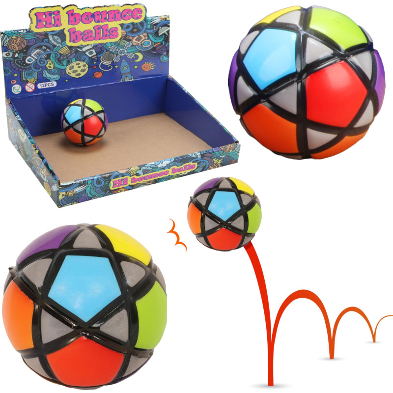 PIŁKA KOLOROWA MOCNO ODBIJAJĄCA SIĘ