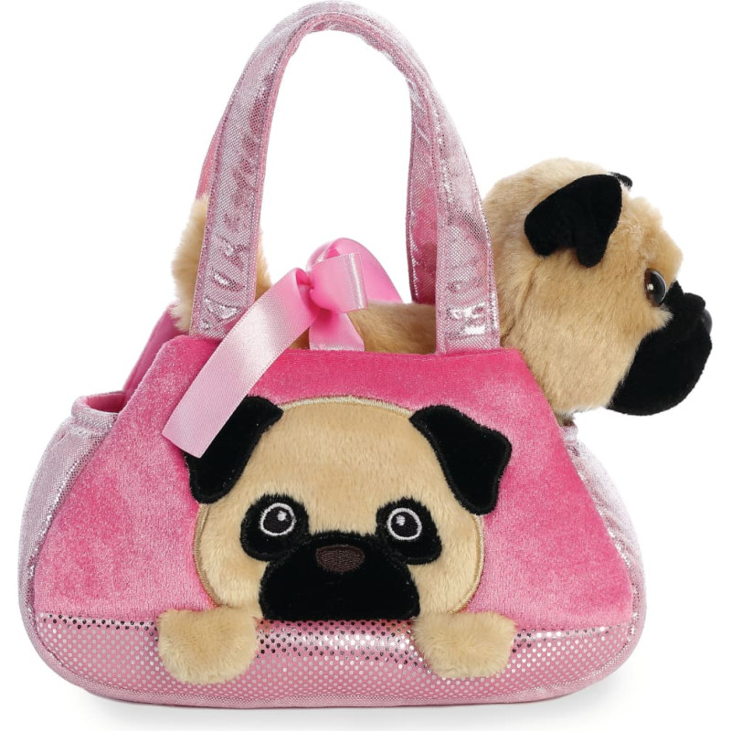 Fancy Pals AURORA Fancy Pals plī&scaron;a rotaļlieta mopsis somiņā, 20 cm