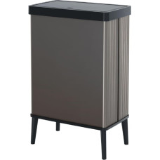 Curver Atkritumu tvertne taisnstūrveida metalizēta Verto High 54L pērļu pelēkā krāsā