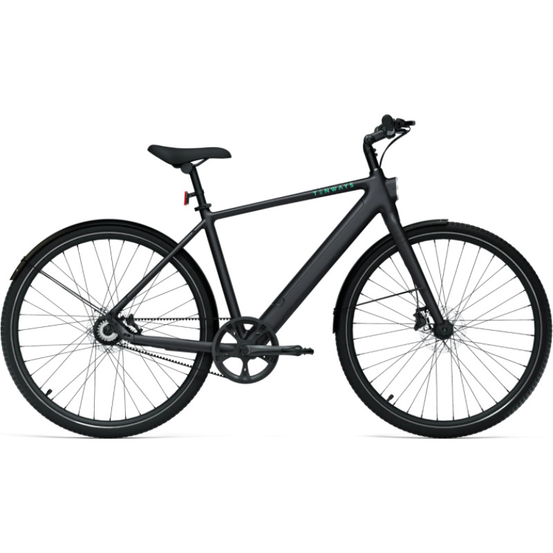 TENWAYS elektriskais velosipēds CGO600 PRO (2025), krāsa: Midnight Black, izmērs: XL
