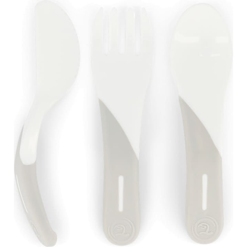 Twistshake Learn Cutlery 6+m White 78207