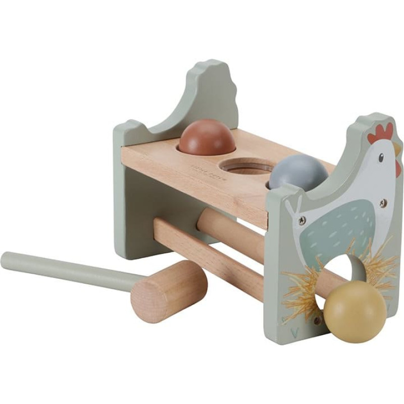 Little Dutch Pounding Bench with Rolling balls Little Farm