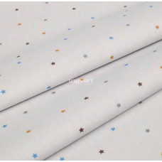 Ingvart Smart Bed Palags ar Gumiju "Colored stars on a grey background" 72\120 Cm