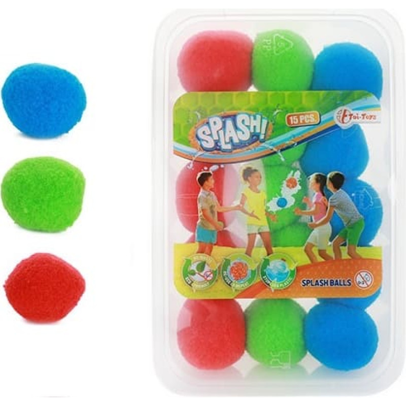Splash ūdens bumbas – 5 cm, 15 gab.
